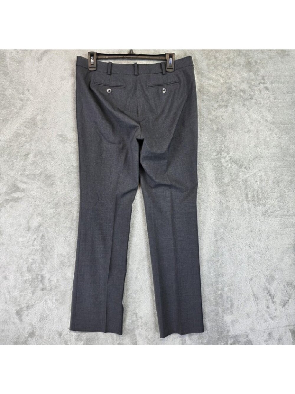 Brooks Brothers Dress Pants Womens 6 Gray Wool Twill Straight Leg Stretch Work - Picture 3 of 15